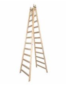 Escalera de madera plagable 4m