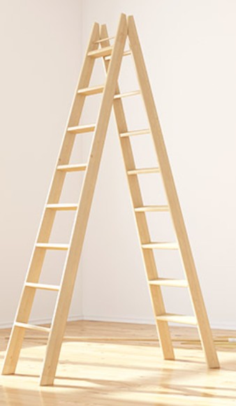 Escalera de madera plegable 2.3m